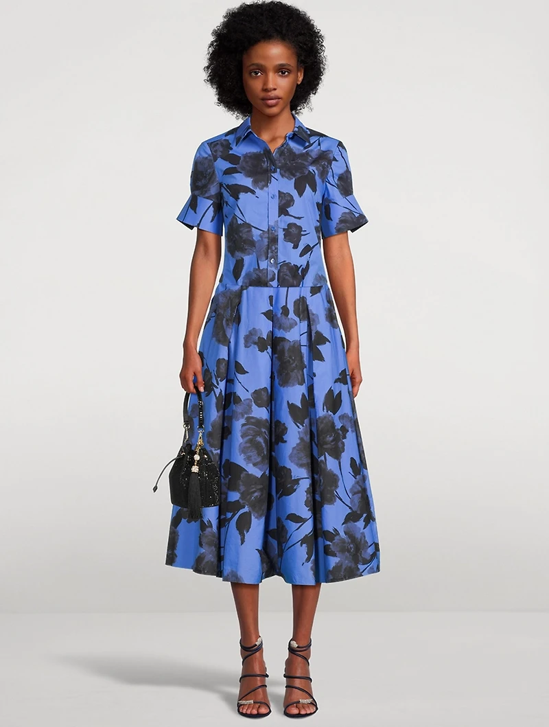 Poplin Shirt Floral Print