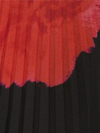 Pleated Midi Skirt Violetta Bloom Print