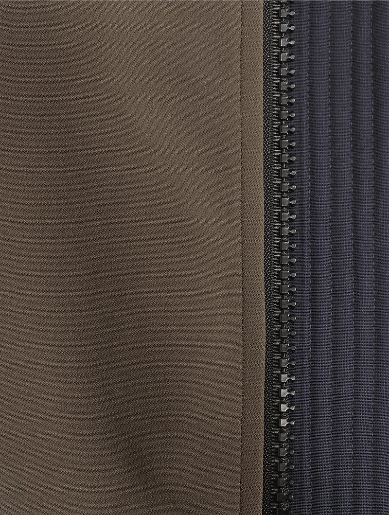 Tech Jersey Sweatshirt With Pleated Back