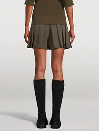 Tech Jersey Pleated Shorts