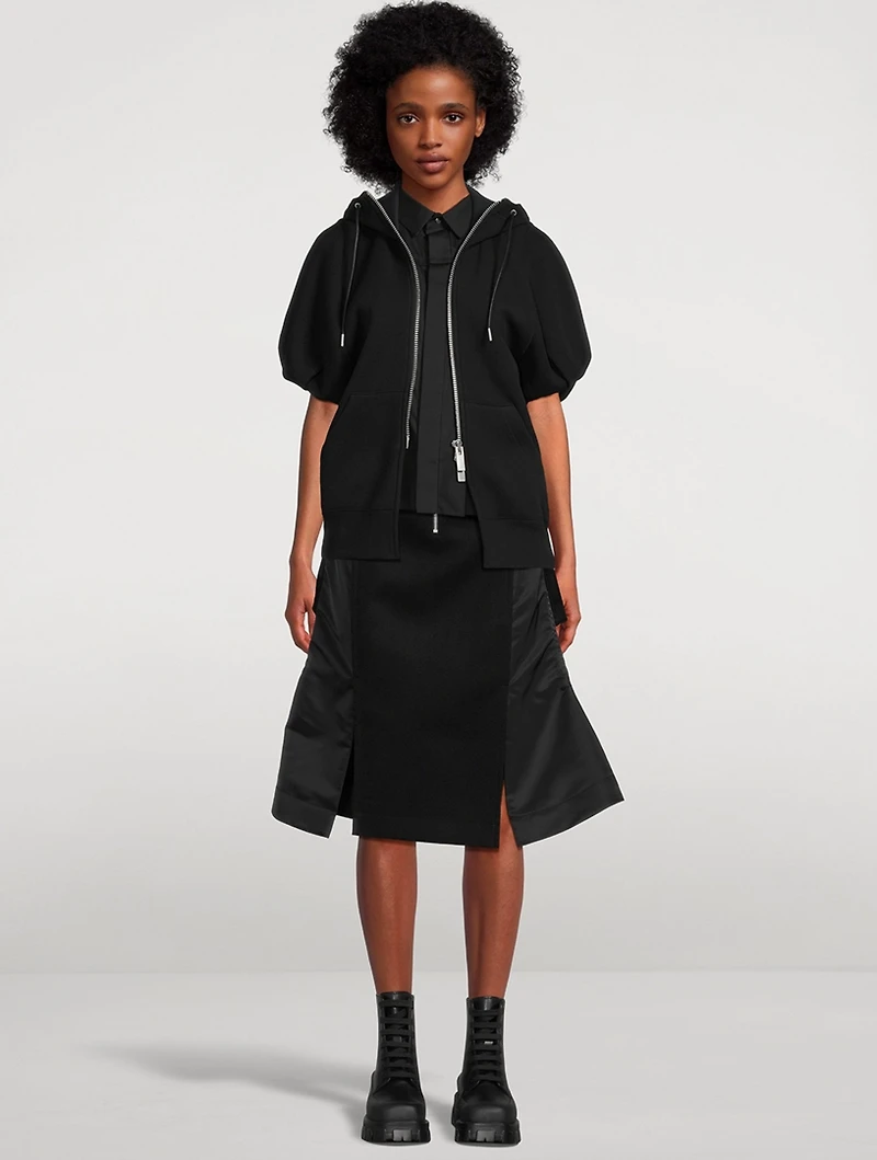 Puff-Sleeve Hoodie