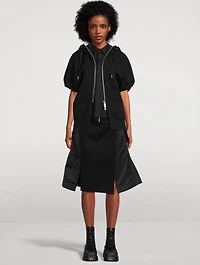 Puff-Sleeve Hoodie