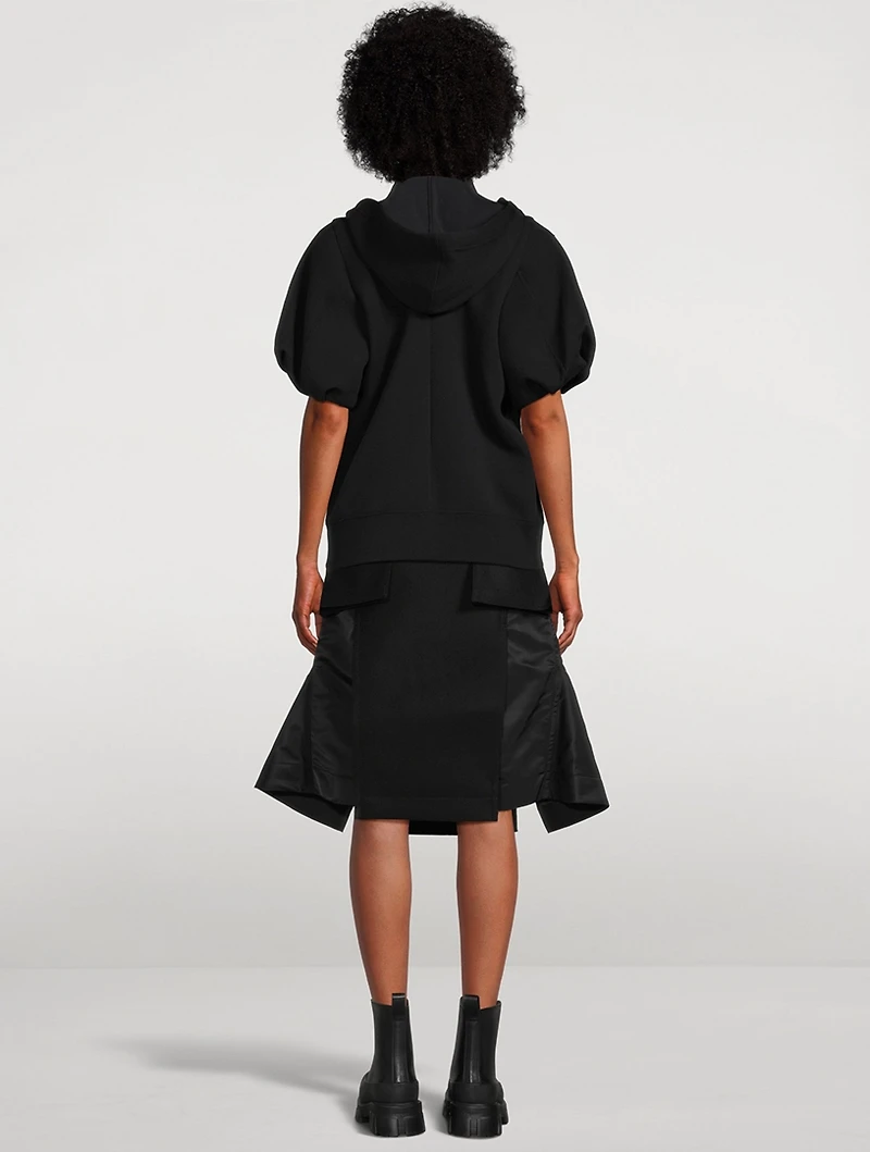 Puff-Sleeve Hoodie