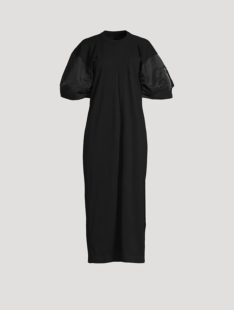 Puff-Sleeve T-Shirt Dress