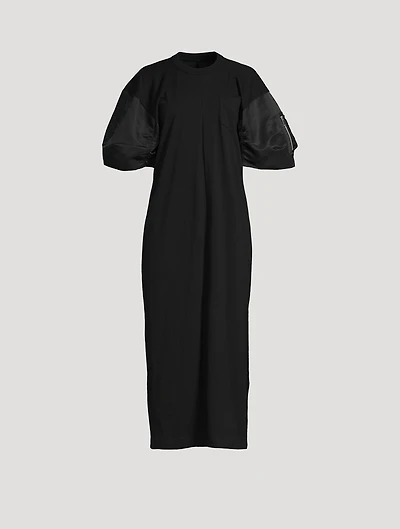 Puff-Sleeve T-Shirt Dress