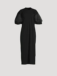 Puff-Sleeve T-Shirt Dress