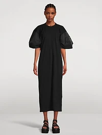 Puff-Sleeve T-Shirt Dress