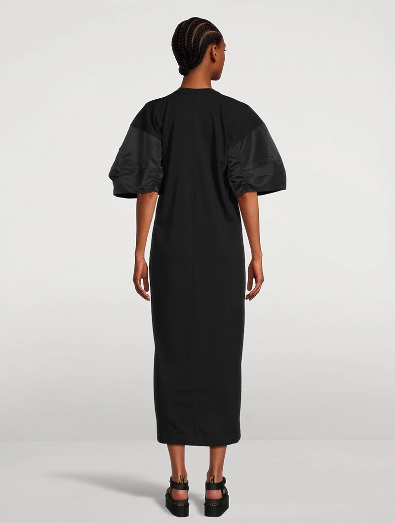 Puff-Sleeve T-Shirt Dress