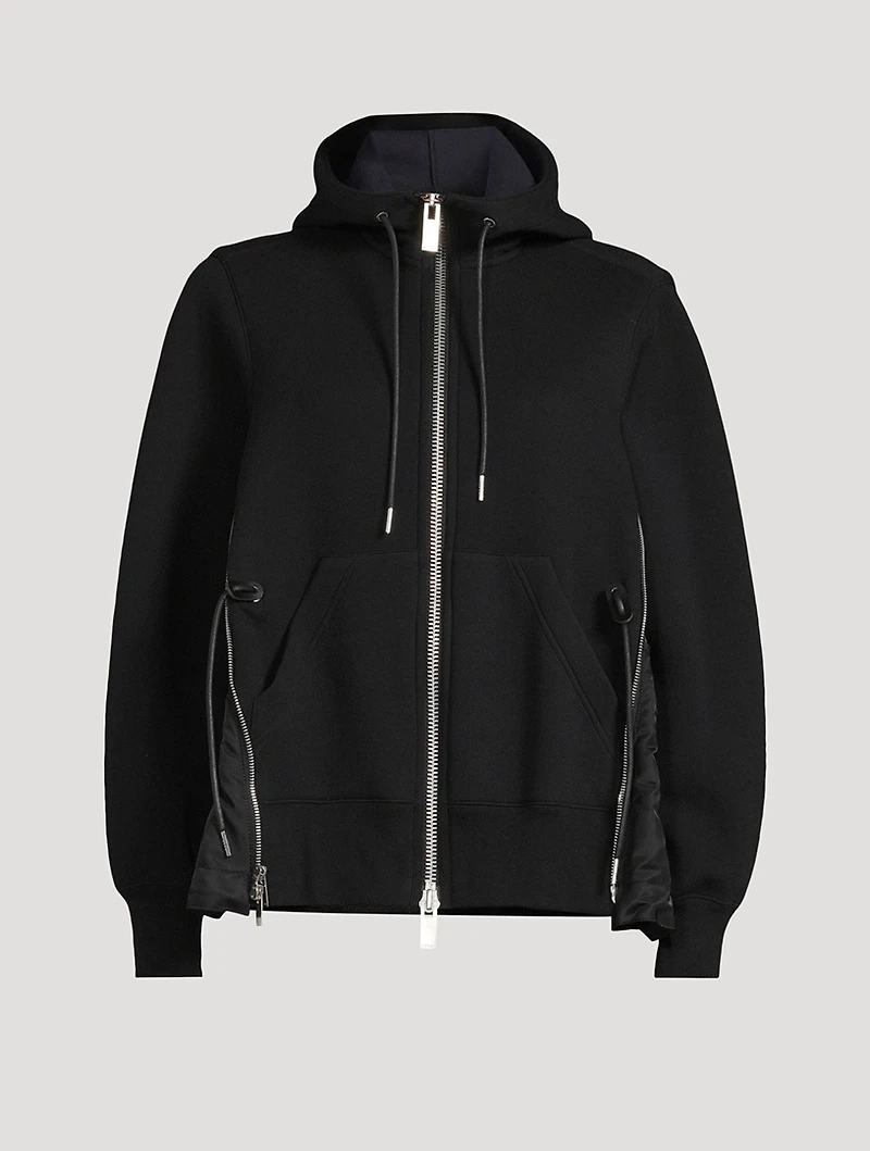 Zip Twill Hoodie