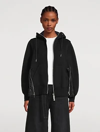 Zip Twill Hoodie