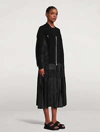 Wool Bomber Cardigan