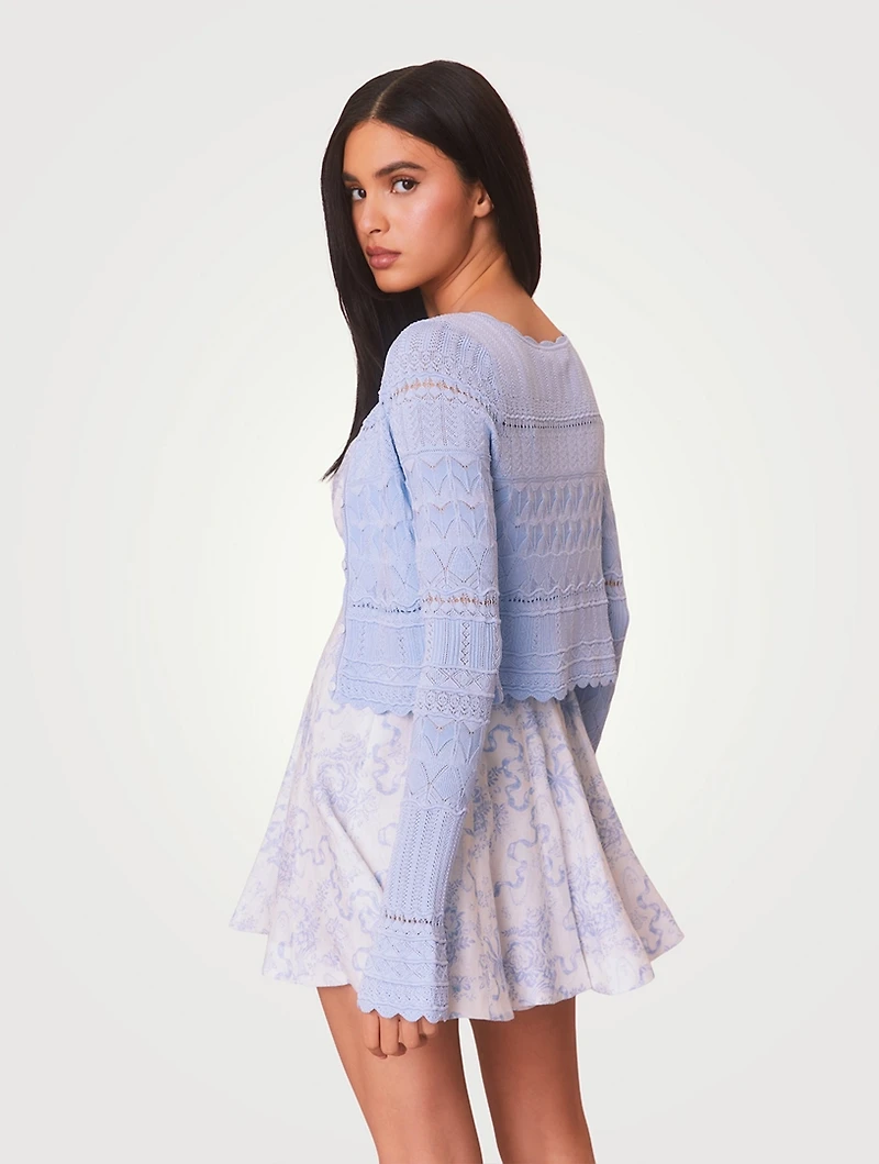 Media Pointelle Cardigan