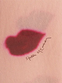 Mesh Maxi Dress Lips Print
