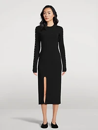 Compact Knit Midi Dress