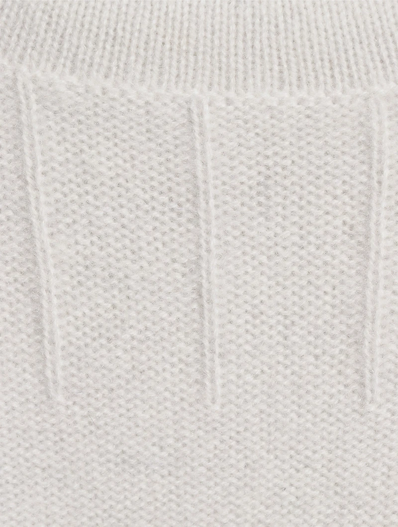 Fair Trade Cashmere AI-Inspired Turtleneck Sweater Dress