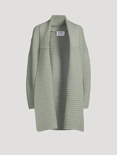 Fair Trade Cashmere AI-Inspired Long Cardigan