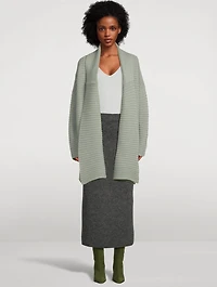 Fair Trade Cashmere AI-Inspired Long Cardigan
