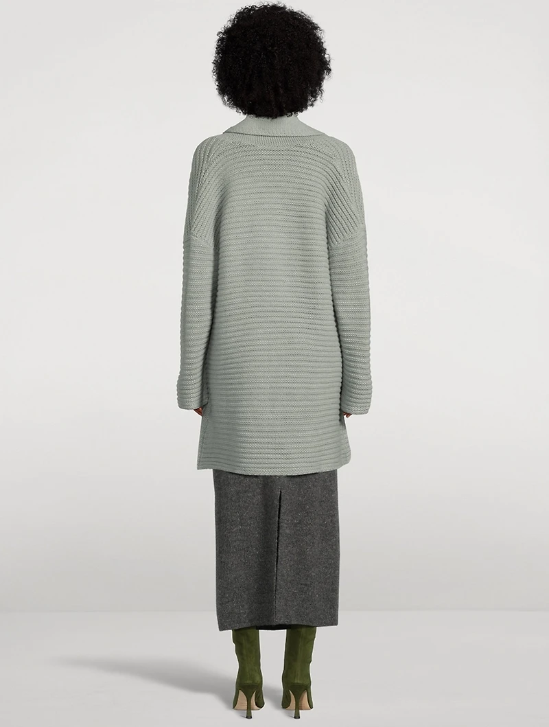 Fair Trade Cashmere AI-Inspired Long Cardigan