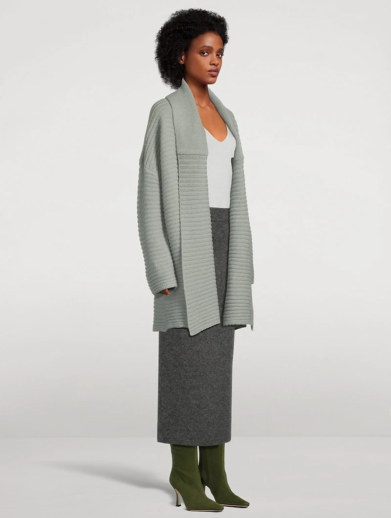 Fair Trade Cashmere AI-Inspired Long Cardigan
