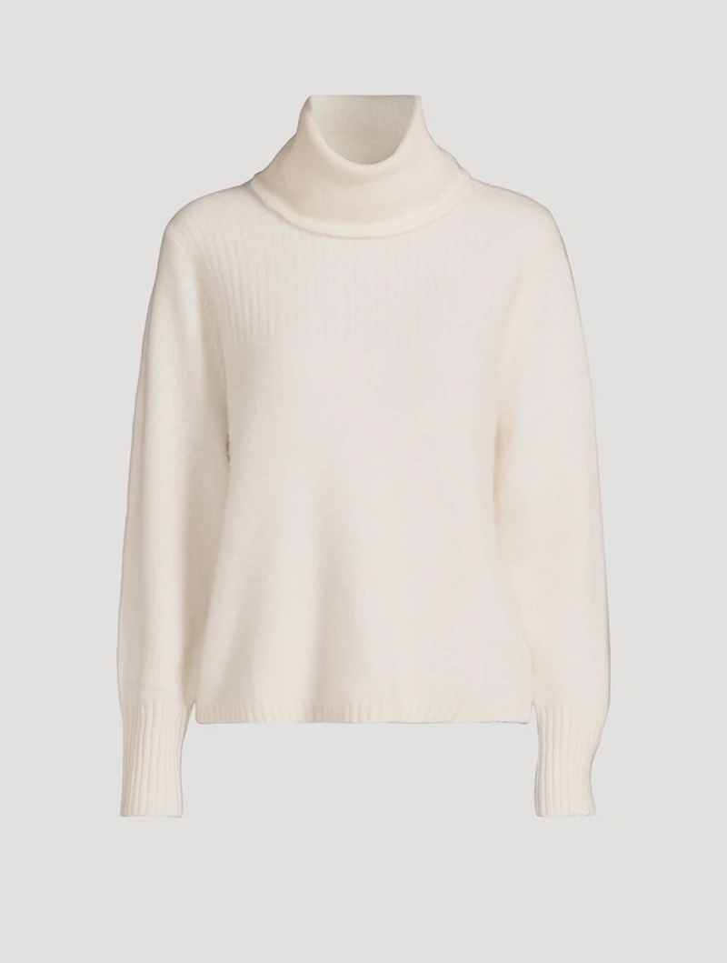 Fair Trade Cashmere AI-Inspired Turtleneck Sweater