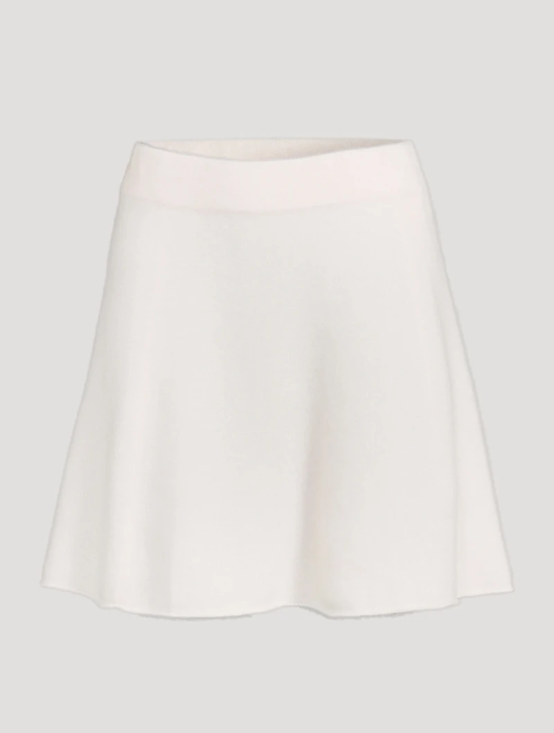 Fair Trade Cashmere AI-Inspired Mini Skirt