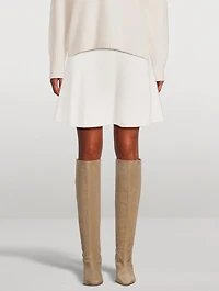 Fair Trade Cashmere AI-Inspired Mini Skirt