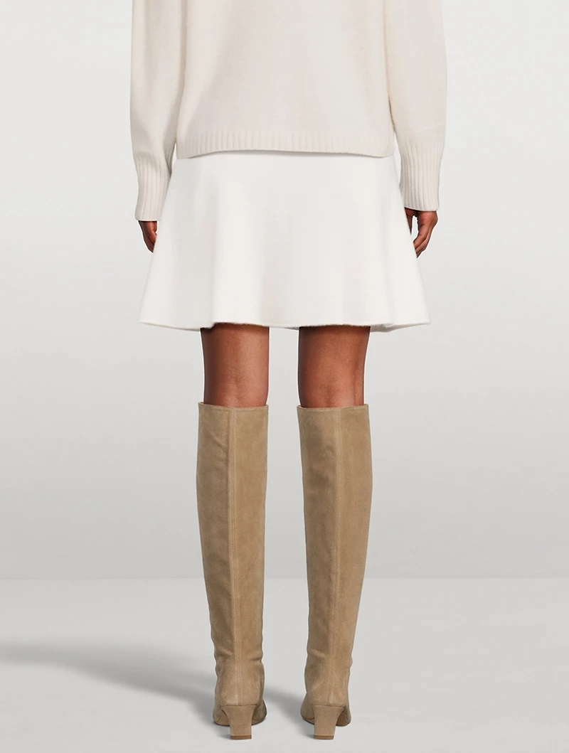 Fair Trade Cashmere AI-Inspired Mini Skirt
