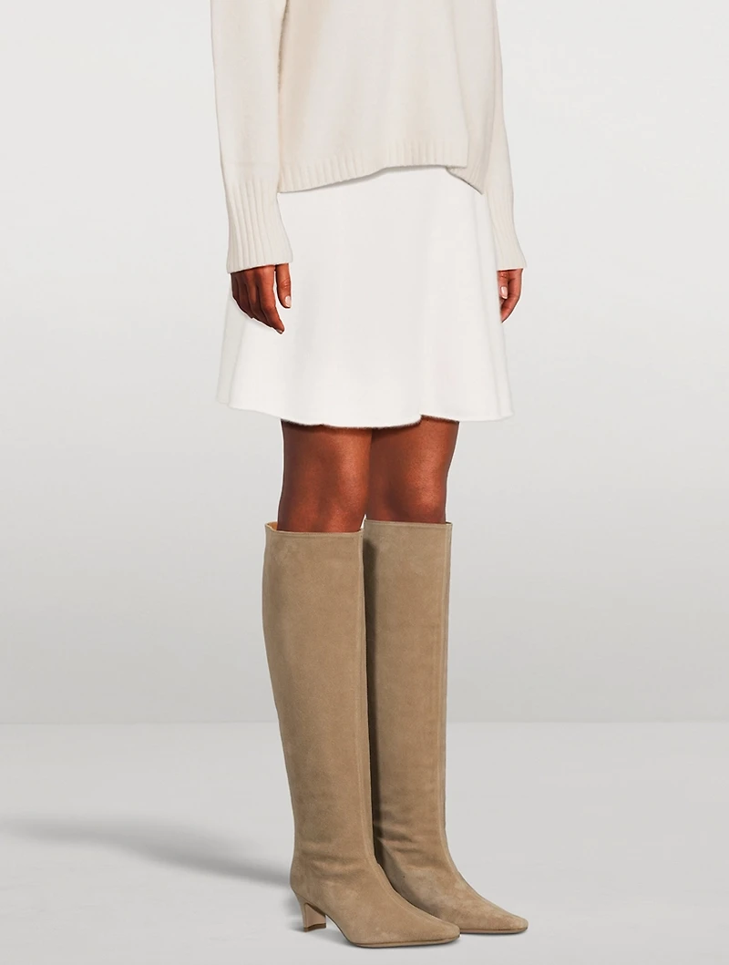 Fair Trade Cashmere AI-Inspired Mini Skirt