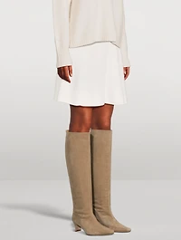 Fair Trade Cashmere AI-Inspired Mini Skirt