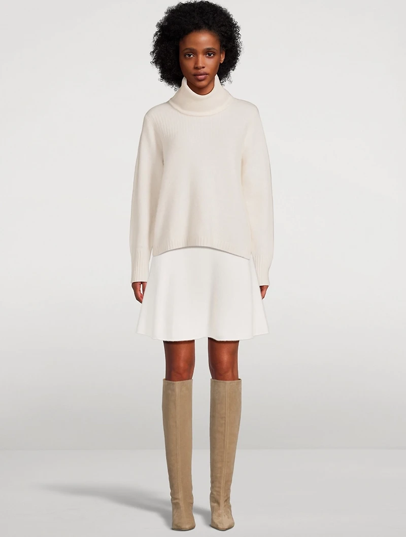 Fair Trade Cashmere AI-Inspired Mini Skirt