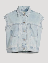 Blake Sleeveless Denim Jacket