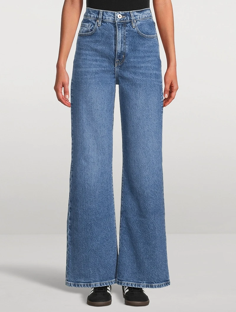 Ellie High-Waisted Wide-Leg Jeans