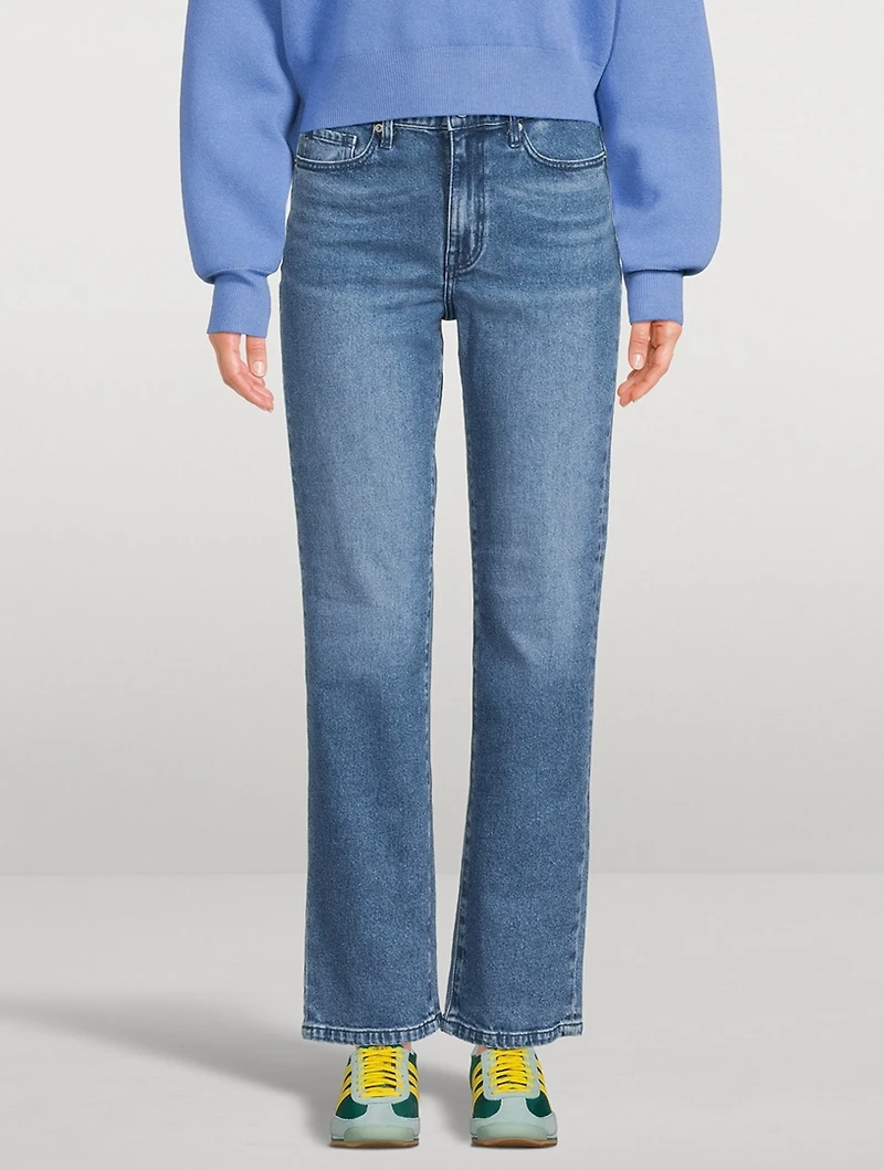 Zoe High-Waisted Straight-Leg Jeans