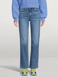 Zoe High-Waisted Straight-Leg Jeans