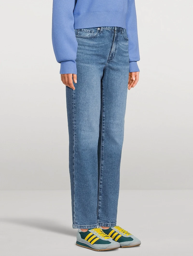 Zoe High-Waisted Straight-Leg Jeans