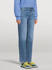 Zoe High-Waisted Straight-Leg Jeans