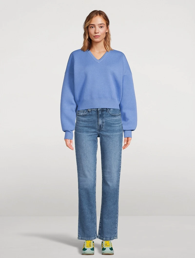 Zoe High-Waisted Straight-Leg Jeans