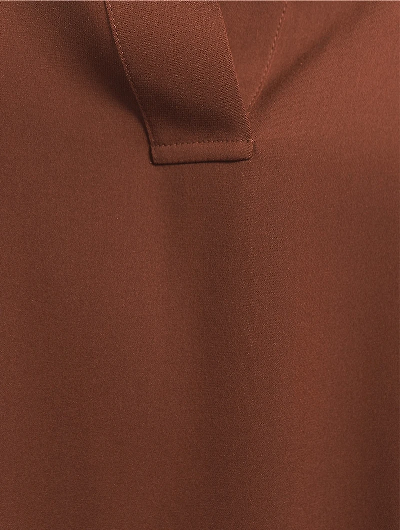 Stretch Silk Polo Shirt