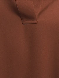 Stretch Silk Polo Shirt
