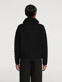 Ribbed Polo Sweater
