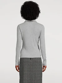 Ribbed Cotton Polo Shirt