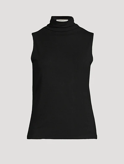Sleeveless Turtleneck Top