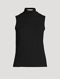 Sleeveless Turtleneck Top