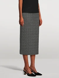 Glen Plaid Pencil Skirt