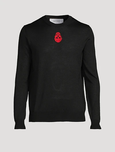 Upside-Down Skull Logo Sweater