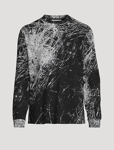 Long-Sleeve T-Shirt Smashed Screen Print