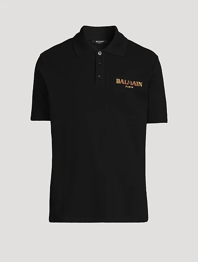Vintage Balmain Embroidered Polo Shirt