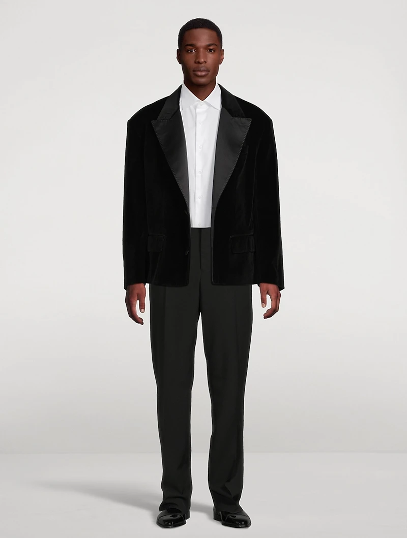 Oversized Velvet Jacket