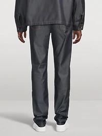 Skinny Straight Denim Pants