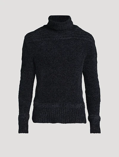 Chenille Turtleneck Sweater